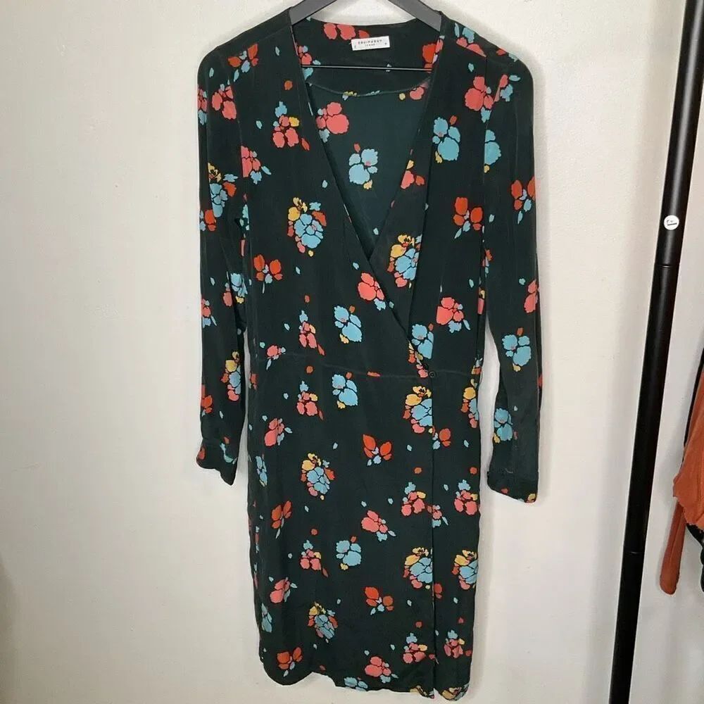 Equipment Silk Floral Dress